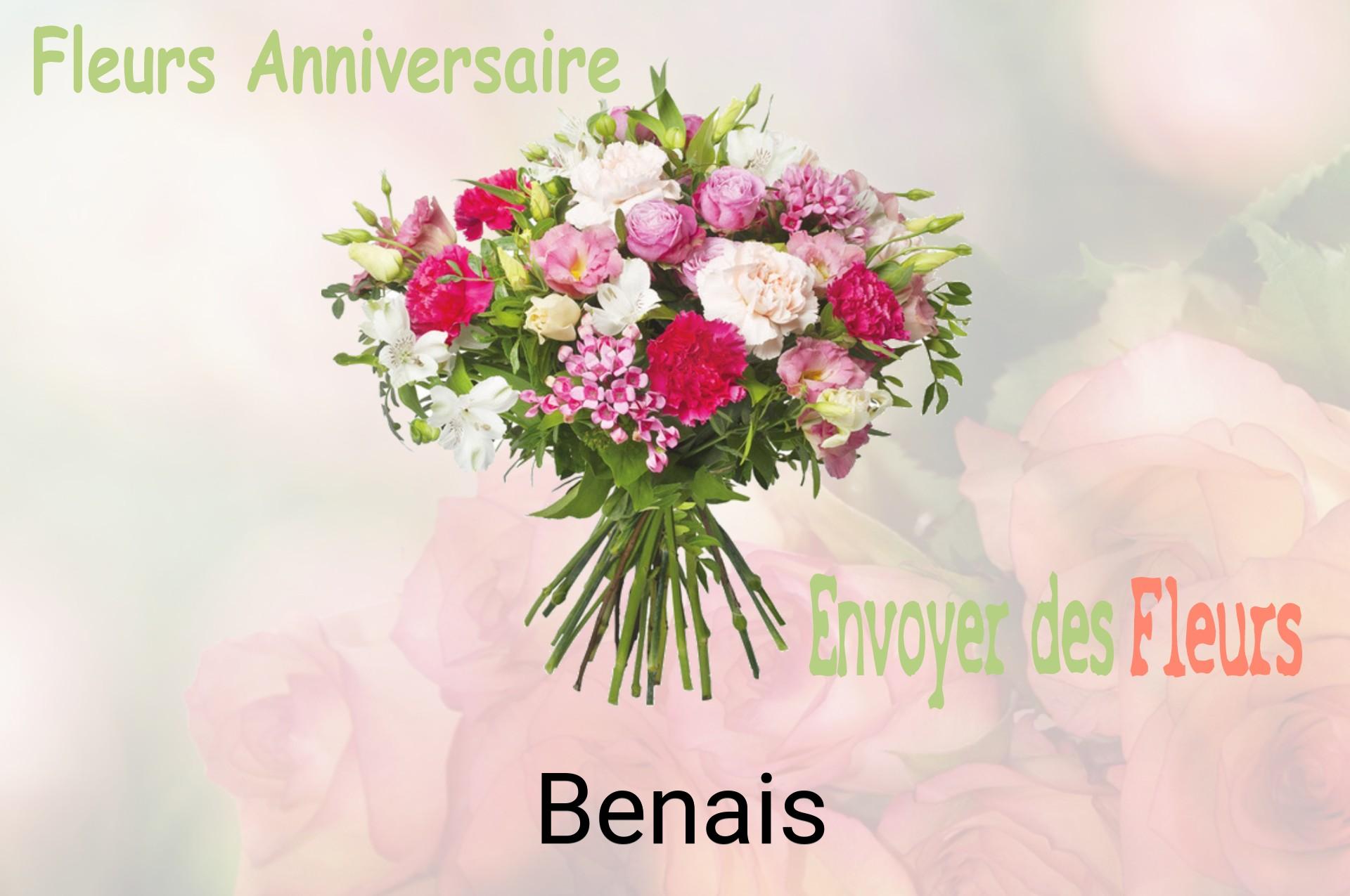 Bouquet de fleurs d’anniversaire livré à Benais