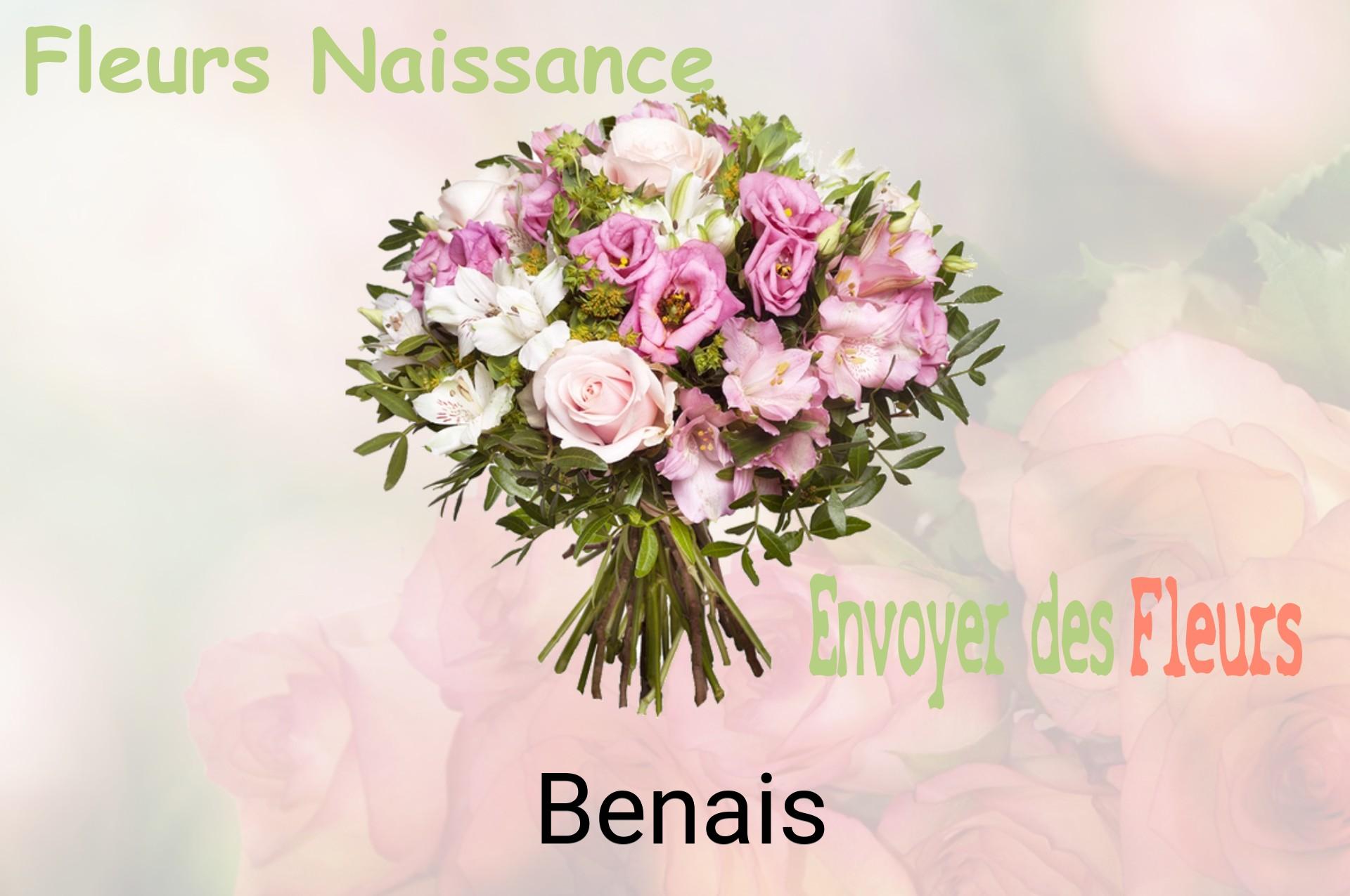 Bouquet de fleurs de naissance livré à Benais